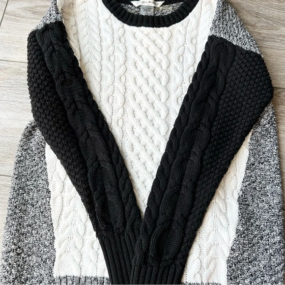 Bianca Nygard Cable Knit  Patchwork Pullover Sweater - Picture 12 of 15